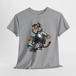 Tee-Shirt Tigre Skateur - Homme et Femme