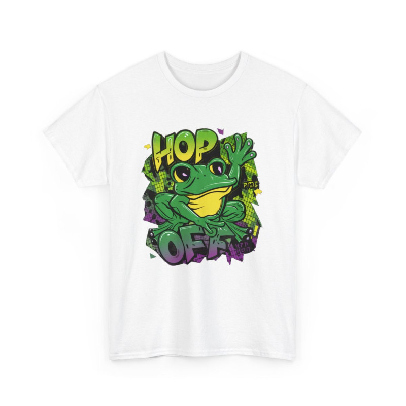 Tee shirt Grenouille Hop Off idée cadeau humour pour homme et femme