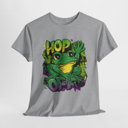 Tee shirt Grenouille Hop Off idée cadeau humour pour homme et femme