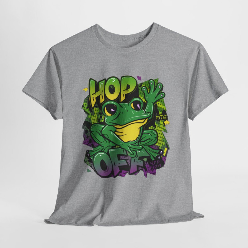 Tee shirt Grenouille Hop Off idée cadeau humour pour homme et femme