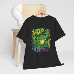 Tee shirt Grenouille Hop Off idée cadeau humour pour homme et femme