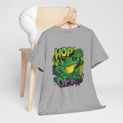 Tee shirt Grenouille Hop Off idée cadeau humour pour homme et femme