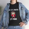 Tee-Shirt Hérisson Boxeur Idée cadeau humour animal animaux Noir - Homme et Femme