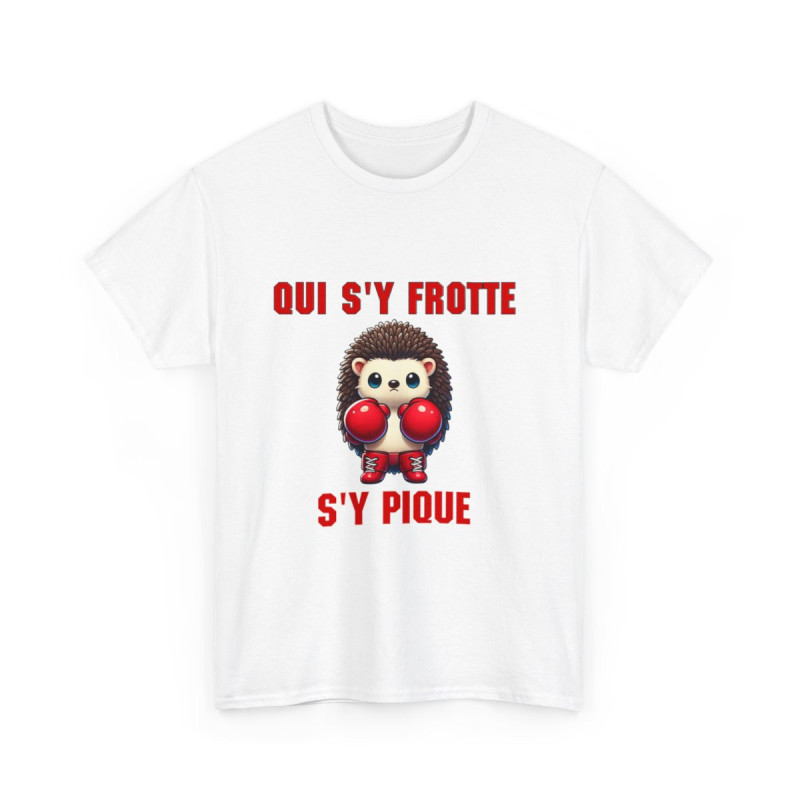 Tee-Shirt Hérisson Boxeur idée cadeau humour animal animaux - Homme et Femme
