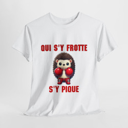 Tee-Shirt Hérisson Boxeur idée cadeau humour animal animaux - Homme et Femme