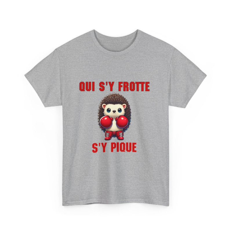 Tee-Shirt Hérisson Boxeur idée cadeau humour animal animaux - Homme et Femme