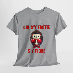 Tee-Shirt Hérisson Boxeur idée cadeau humour animal animaux - Homme et Femme