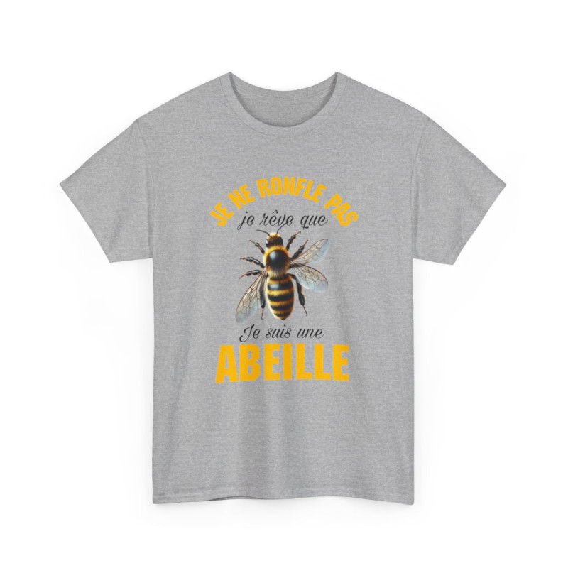Tee Shirt Abeille Rêve Dormeur Apiculteur Idée cadeau humour amusant drôle fun pour Homme et Femme