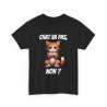 Tee-Shirt Chat va pas, Non ? idée cadeau humour drôle amusant fun  animal Roux pour homme et femme