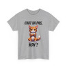 Tee-Shirt Chat va pas, Non ? idée cadeau humour drôle amusant fun animaux animal Roux pour Homme et Femme