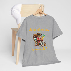 Tee-Shirt La Vie est une Noix, Savoure-la ! Écureuil animal animaux idée cadeau humour drôle pour homme et femme