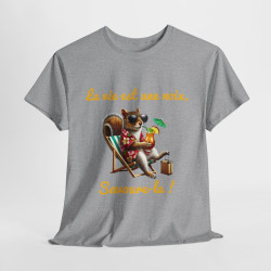 Tee-Shirt La Vie est une Noix, Savoure-la ! Écureuil animal animaux idée cadeau humour drôle pour homme et femme