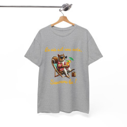 Tee-Shirt La Vie est une Noix, Savoure-la ! Écureuil animal animaux idée cadeau humour drôle pour homme et femme
