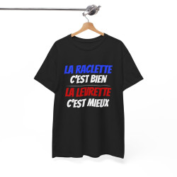 Tee shirt Humour Levrette Raclette idée cadeau drôle amusant pour homme et femme