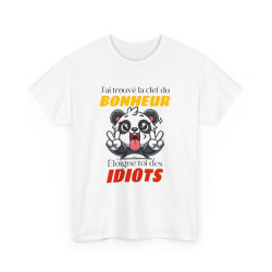 Tshirt Panda Bonheur Idiots...