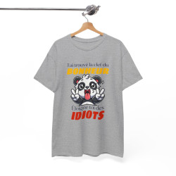 Tshirt Panda Bonheur Idiots Homme femme Humour Panda T-Shirt