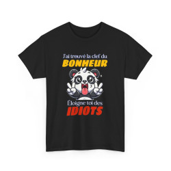 Tshirt Panda Bonheur Idiots...
