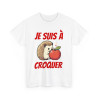 Tee shirt herisson animal idee cadeau humour drôle homme ou femme