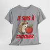 Tee shirt herisson animal idee cadeau humour drôle homme ou femme