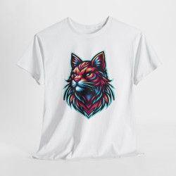 Tee Shirt Design Chat animal animaux Coloré - Homme ou Femme t shirt chat
