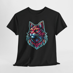 Tee Shirt Design Chat animal animaux Coloré - Homme ou Femme t shirt chat