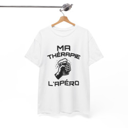 Tee-Shirt Ma Thérapie L'apéro idée cadeau humour drole amusant pour  Homme ou Femme