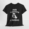 Tee-Shirt Ma Thérapie L'apéro idée cadeau amusant humour drole pour Homme ou Femme