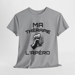 Tee-Shirt Ma Thérapie L'apéro idée cadeau humour drole amusant pour  Homme ou Femme