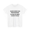 Tee-Shirt Homme Mode Économie d'Énergie - Pas Paresseux idée cadeau humour drole