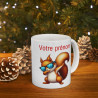 Mug Personnalisable Prénom Texte animal animaux  Écureuil Qui Dab pour enfant et adulte