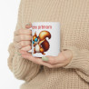 Mug Personnalisable Prénom Texte animal animaux  Écureuil Qui Dab pour enfant et adulte