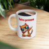 Mug Tasse Personnalisable Prénom Texte animal animaux Chat Qui Dab pour enfant et adulte