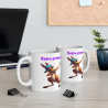 Mug Personnalisable Prénom Texte animal Kangourou Qui Dab enfant/adulte