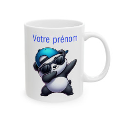 Mug Personnalisable Personnalisé Prénom Texte animal animaux Panda Qui Dab pour enfant et adulte