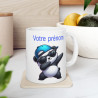 Mug Personnalisable Personnalisé Prénom Texte animal animaux Panda Qui Dab pour enfant et adulte