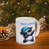 Mug Personnalisable Personnalisé Prénom Texte animal animaux Panda Qui Dab pour enfant et adulte