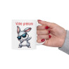 Mug Personnalisable Personnalisé Prénom Texte animal animaux  Lapin Qui Dab pour enfant et adulte