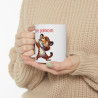 Mug Personnalisable Personnalisé Prénom Texte animal animaux Tigre Qui Dab pour enfant et adulte