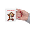 Mug Personnalisable Personnalisé Prénom Texte animal animaux Tigre Qui Dab pour enfant et adulte