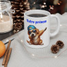 Mug Personnalisable Prénom Texte animaux animal Chien Qui Dab pour enfant et adulte