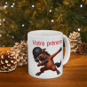 Mug Personnalisable personnalisé Prénom Texte animal animaux  Cheval Qui Dab pour enfant et adulte