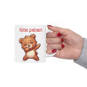 Mug Personnalisable Personnalisé Prénom Texte animal animaux Ours Qui Dab pour enfant et adulte