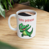 Mug Tasse Personnalisable Personnalisé Prénom Texte animal animaux Crocodile Qui Dab pour enfant et adulte