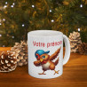 Mug Tasse Personnalisable Personnalisé Prénom Texte animal animaux Poule Qui Dab pour enfant et adulte