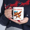 Mug Tasse Personnalisable Personnalisé Prénom Texte animal animaux Poule Qui Dab pour enfant et adulte