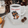 Mug Tasse Personnalisable Personnalisé Prénom Texte animal animaux Renard Qui Dab pour enfant et adulte