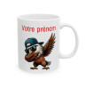 Mug Tasse Personnalisable Personnalisé Prénom Texte animal animaux Aigle Qui Dab pour enfant et adulte