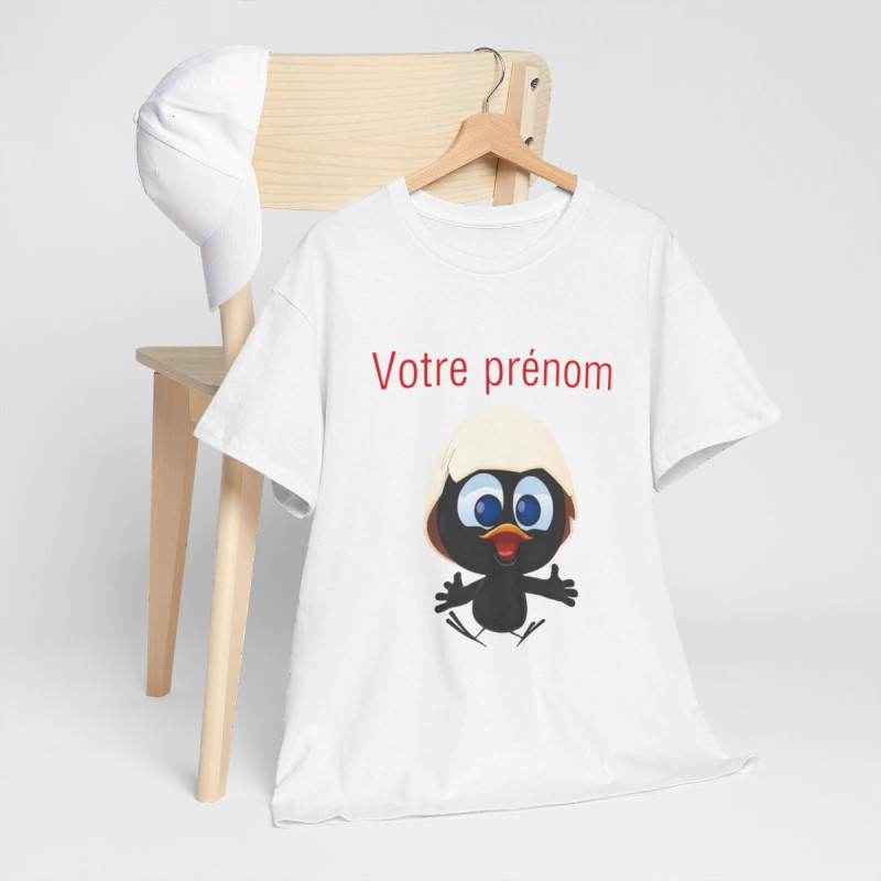 Tee shirt Calimero Personnalisable Personnalisé - Prénom ou Texte Homme/Femme