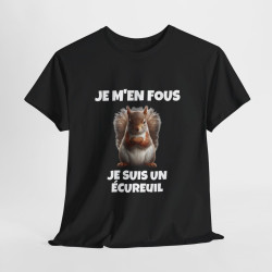 T shirt Noir Animal Je suis un écureil idée cadeau humour humoristique amusant pour homme et femme