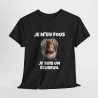 T shirt Noir Animal Je suis un écureil idée cadeau humour humoristique amusant pour homme et femme